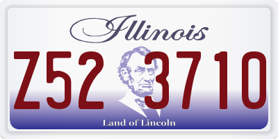 IL license plate Z523710