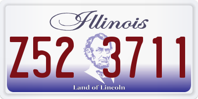 IL license plate Z523711
