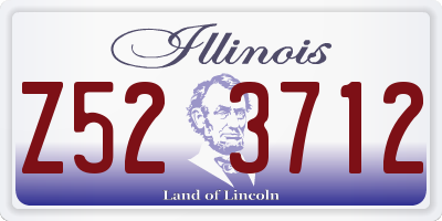 IL license plate Z523712
