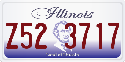 IL license plate Z523717