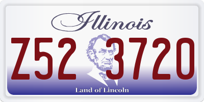 IL license plate Z523720