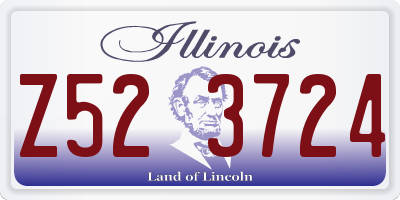 IL license plate Z523724