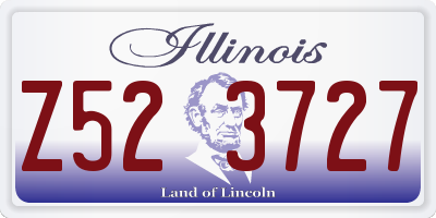 IL license plate Z523727