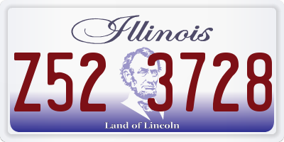 IL license plate Z523728