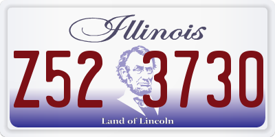 IL license plate Z523730