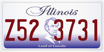 IL license plate Z523731