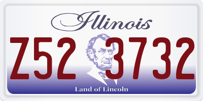 IL license plate Z523732