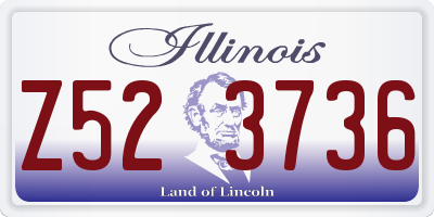 IL license plate Z523736