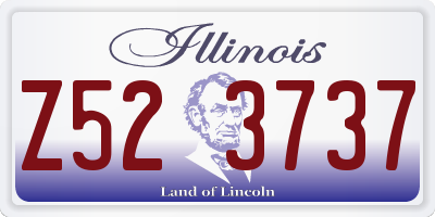 IL license plate Z523737