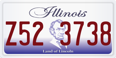 IL license plate Z523738