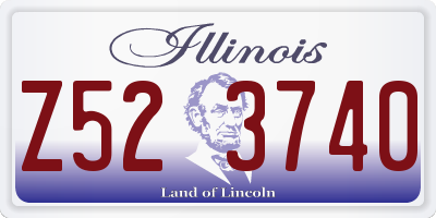 IL license plate Z523740
