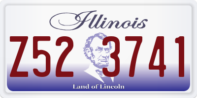 IL license plate Z523741