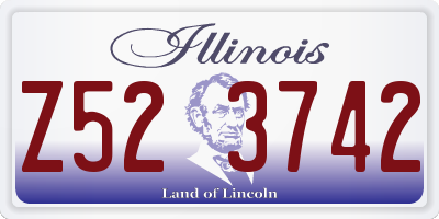 IL license plate Z523742