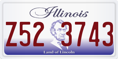 IL license plate Z523743