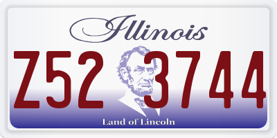 IL license plate Z523744