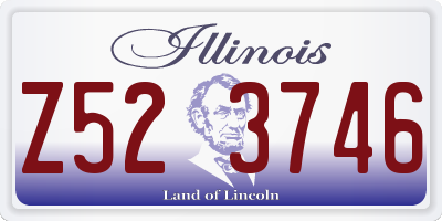 IL license plate Z523746