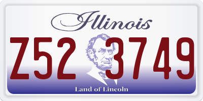IL license plate Z523749
