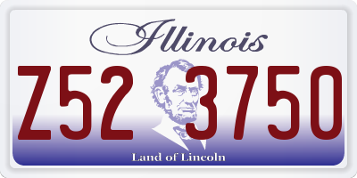 IL license plate Z523750