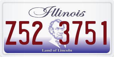 IL license plate Z523751