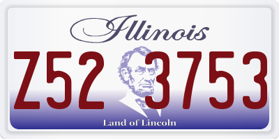 IL license plate Z523753