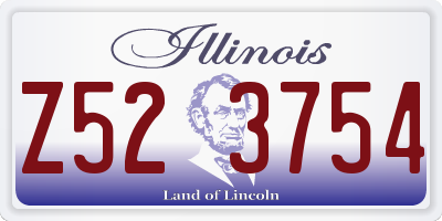 IL license plate Z523754