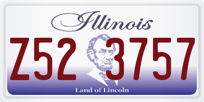 IL license plate Z523757