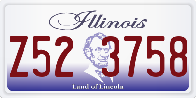 IL license plate Z523758