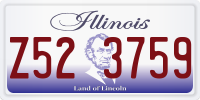 IL license plate Z523759