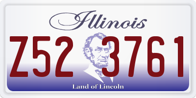 IL license plate Z523761