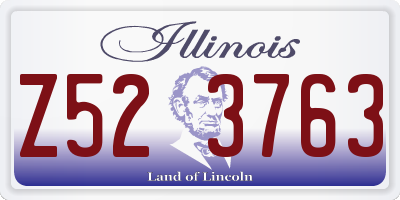 IL license plate Z523763