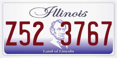 IL license plate Z523767
