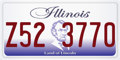 IL license plate Z523770