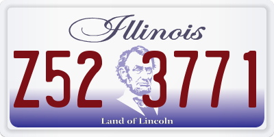IL license plate Z523771