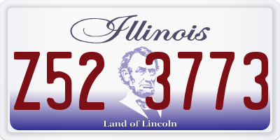 IL license plate Z523773
