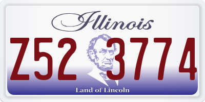 IL license plate Z523774