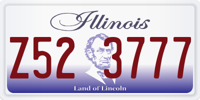 IL license plate Z523777