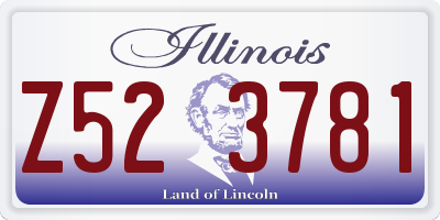 IL license plate Z523781