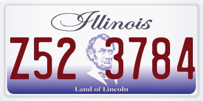 IL license plate Z523784
