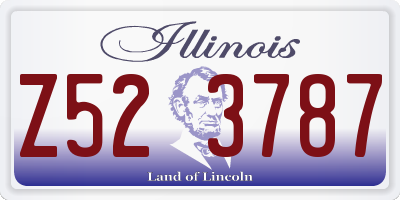 IL license plate Z523787
