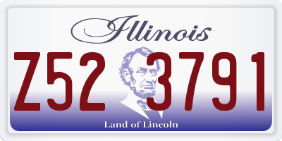 IL license plate Z523791