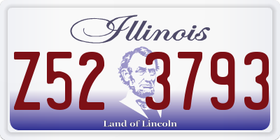 IL license plate Z523793
