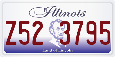 IL license plate Z523795