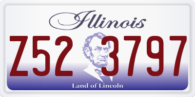 IL license plate Z523797