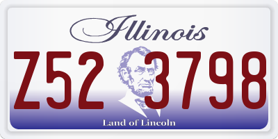 IL license plate Z523798