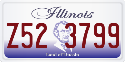 IL license plate Z523799