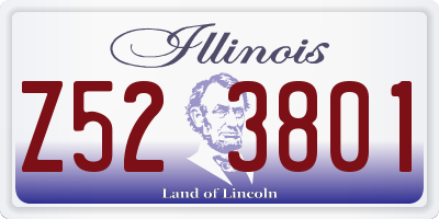 IL license plate Z523801