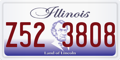 IL license plate Z523808