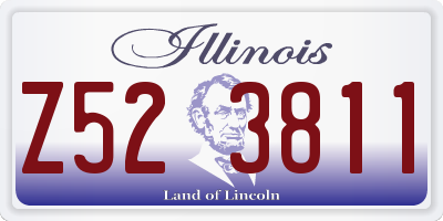 IL license plate Z523811