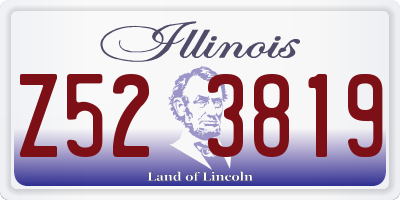 IL license plate Z523819
