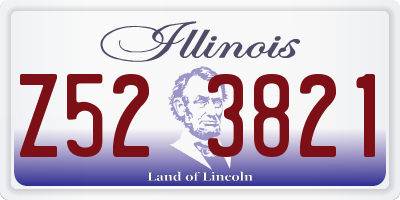 IL license plate Z523821